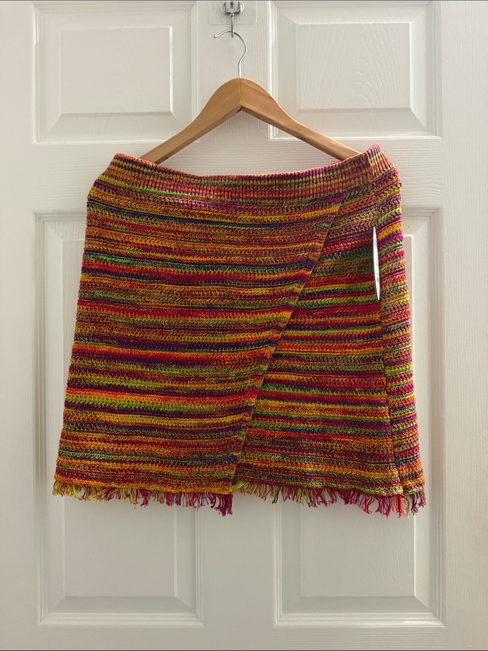 Multicolor Crochet Wrap Skirt - Women